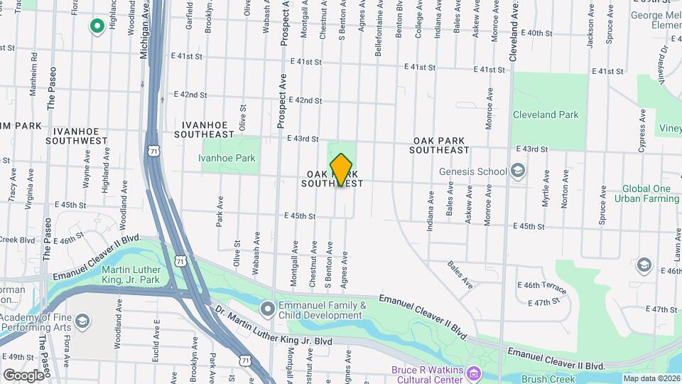 4411 S Benton Ave Mapa y Detalles de la Ubicación