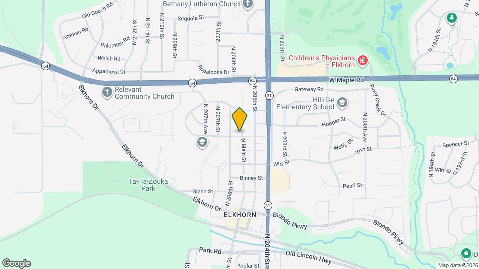 20502 Cleveland St Map and Location Details