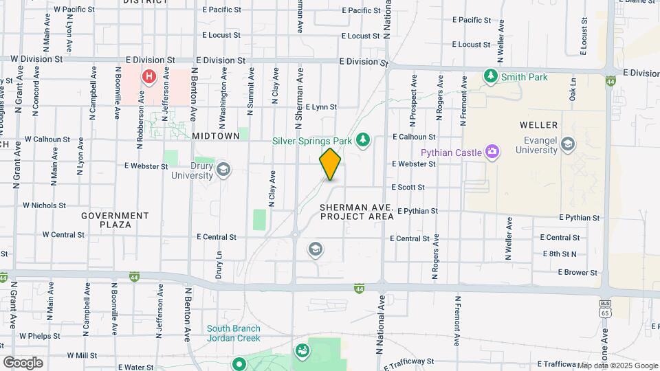 1033 E Scott St Map and Location Details