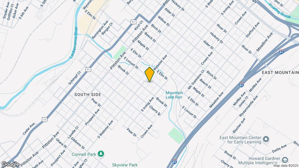 734 E Locust St Map and Location Details