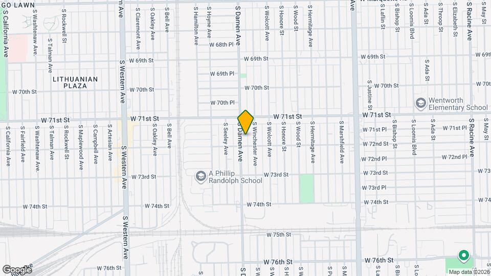 7141 S Damen Ave, Unit Unit 2 Map and Location Details