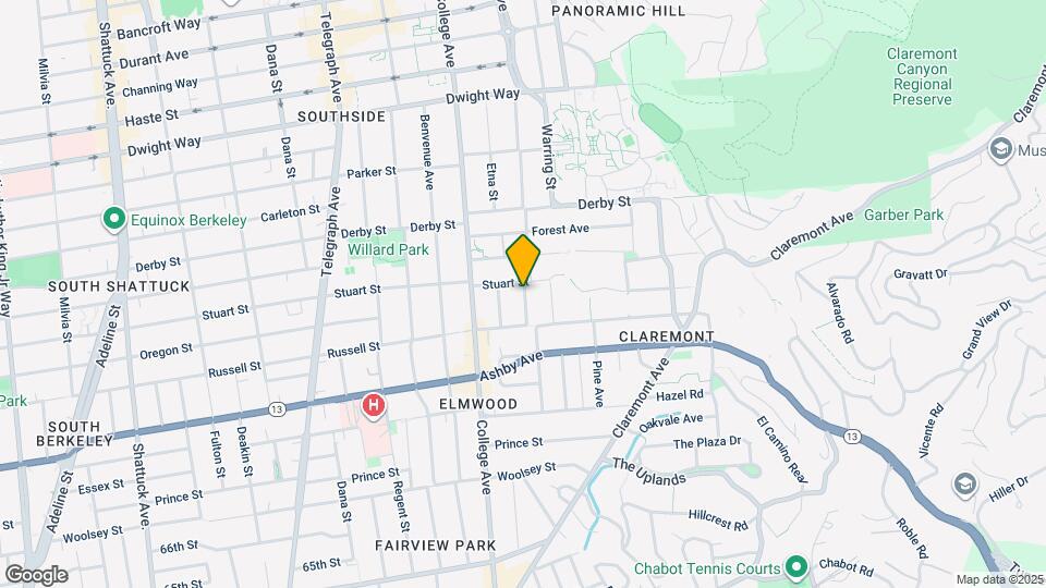 2808 Piedmont Ave Map and Location Details