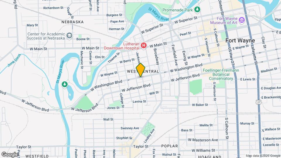 909 W Washington Blvd Mapa y Detalles de la Ubicación