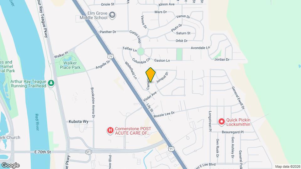 5319 Carnation St Map and Location Details