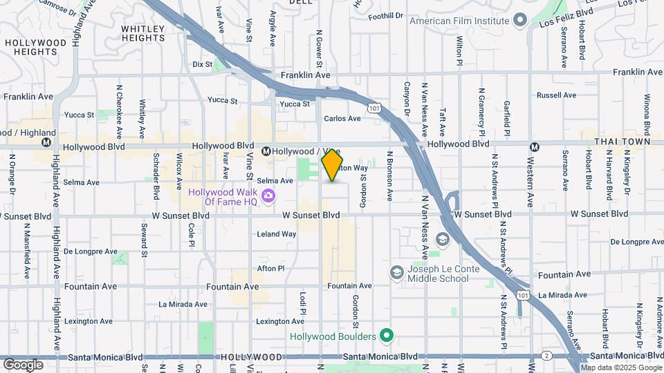 6082 Selma Ave Map and Location Details