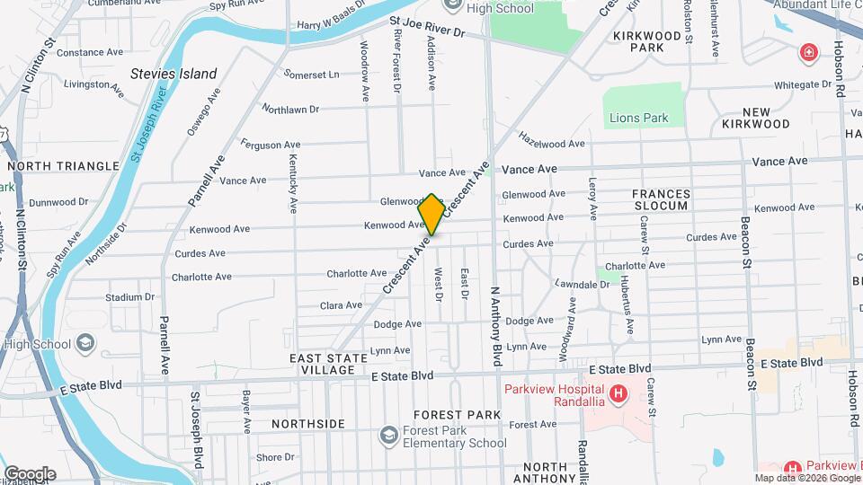 1523 Curdes Ave Map and Location Details