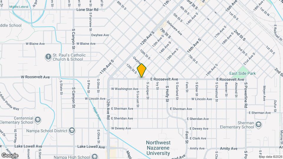 411 E Roosevelt Ave Map and Location Details