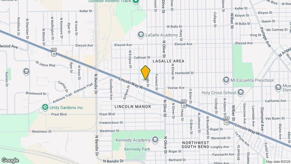 1123 N Meade St Map and Location Details