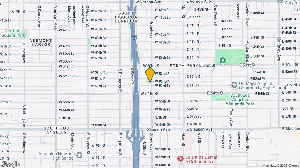 5293 S Broadway Map and Location Details