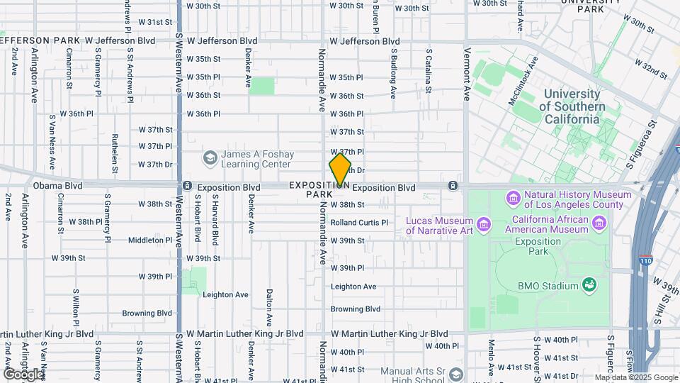 1254 1/2 W Exposition Blvd Map and Location Details