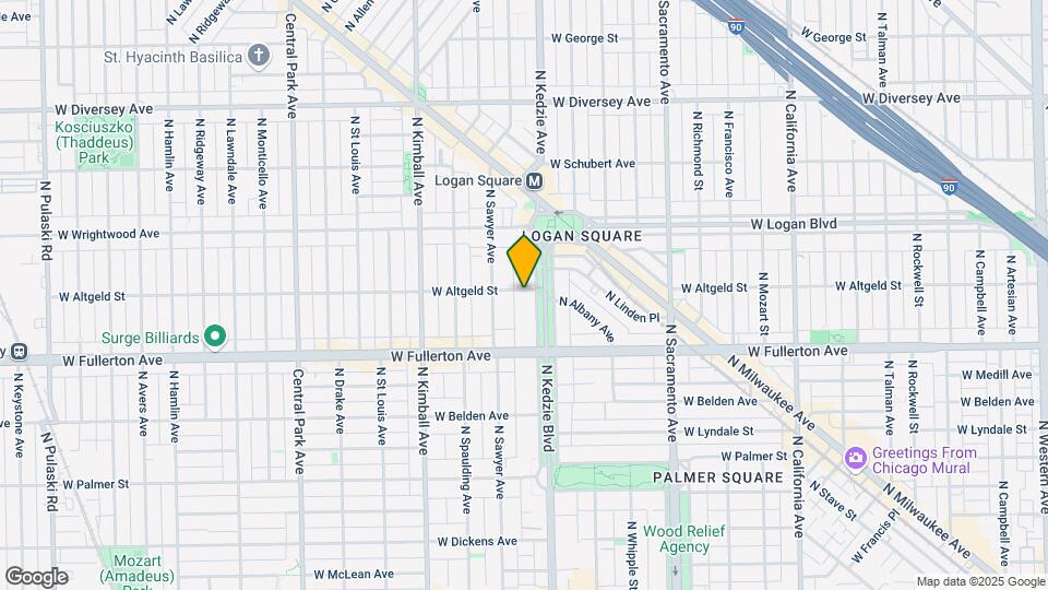 2452 N Kedzie Ave Map and Location Details