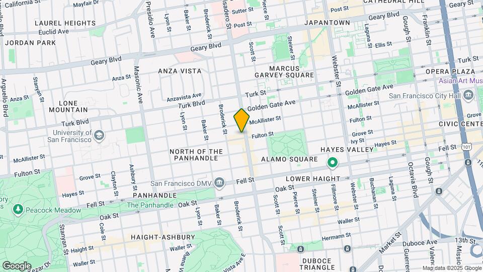 801-821 Divisadero St Mapa y Detalles de la Ubicación