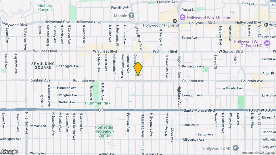 1310 N Detroit St Map and Location Details
