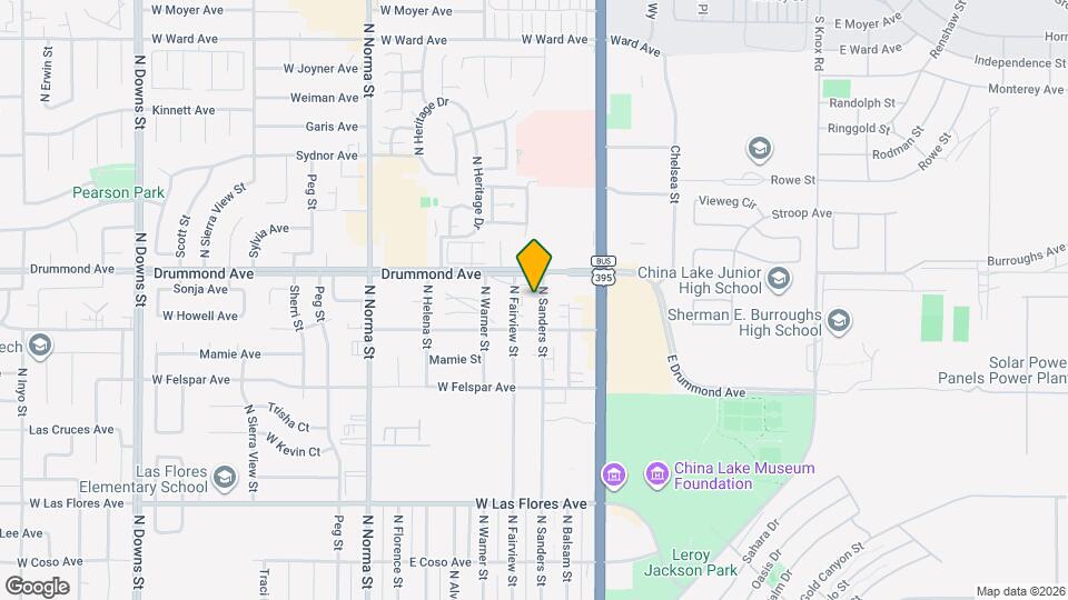 833 N Sanders St Map and Location Details