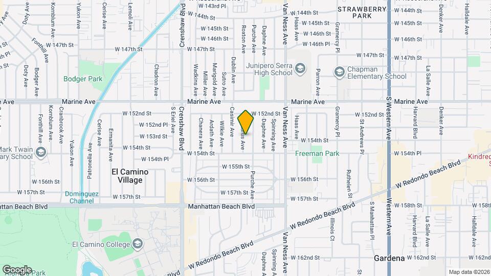 15306 Arcturus Ave Map and Location Details