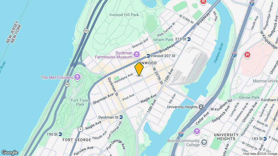 172 Sherman Ave Map and Location Details