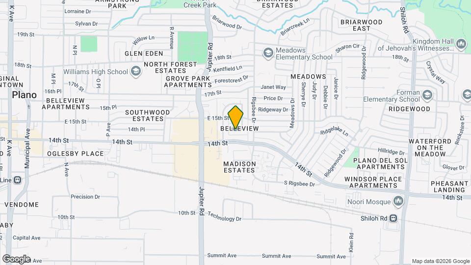 2608 Meandering Way Map and Location Details