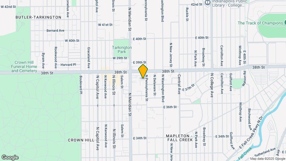 3742 N Pennsylvania St Map and Location Details