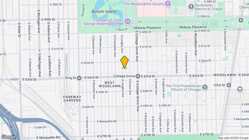 6233 S Langley Ave, Unit 3N Mapa y Detalles de la Ubicación