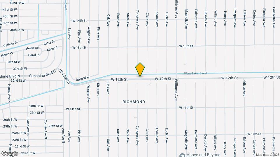 1414 W 12th St Map and Location Details