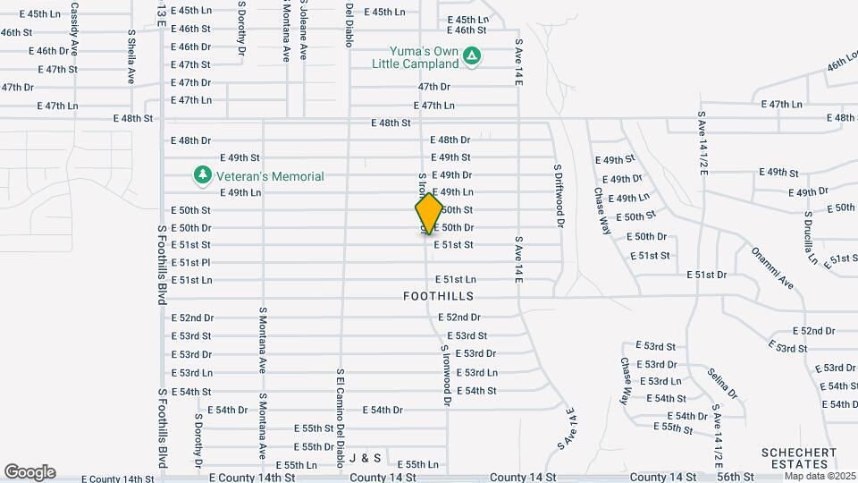 13698 E 51st St Map and Location Details