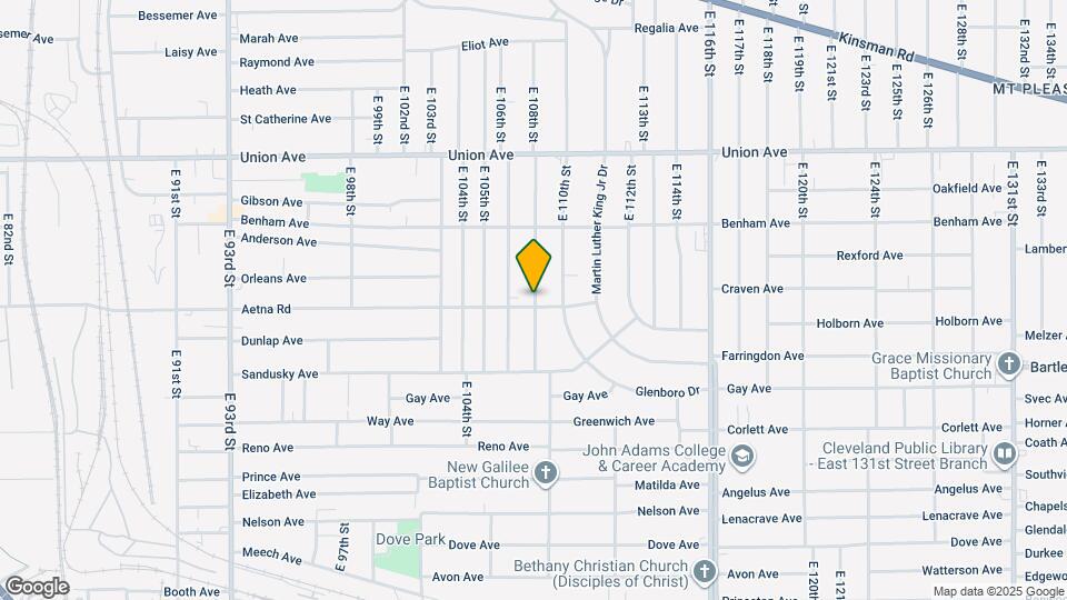 3650 E 108th St Map and Location Details