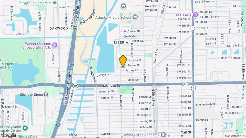 2349 Farragut St Map and Location Details