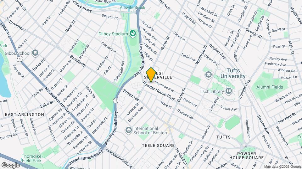 239 Powder House Blvd, Unit #1 Map and Location Details