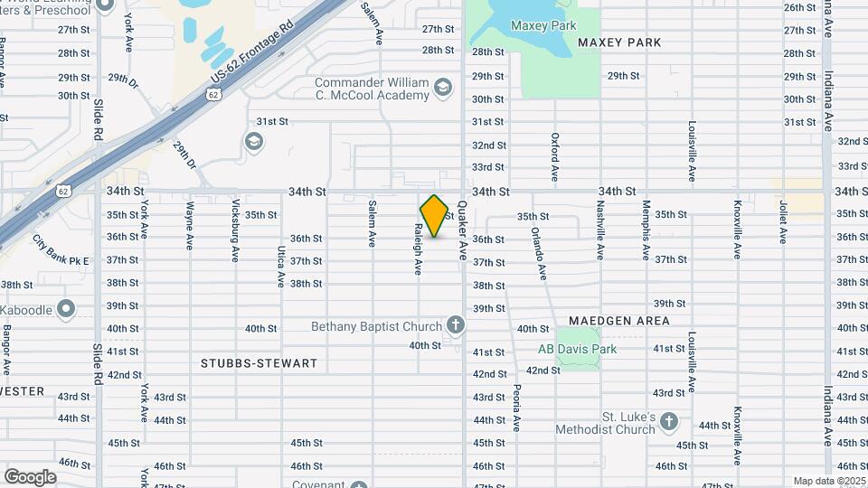 4415 36th St Map and Location Details