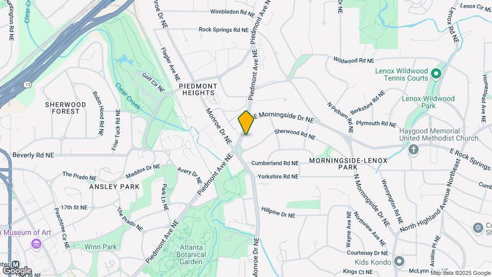 1591 Piedmont Ave NE Map and Location Details