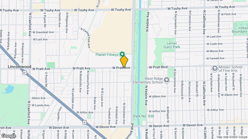 3335 W Pratt Ave Map and Location Details