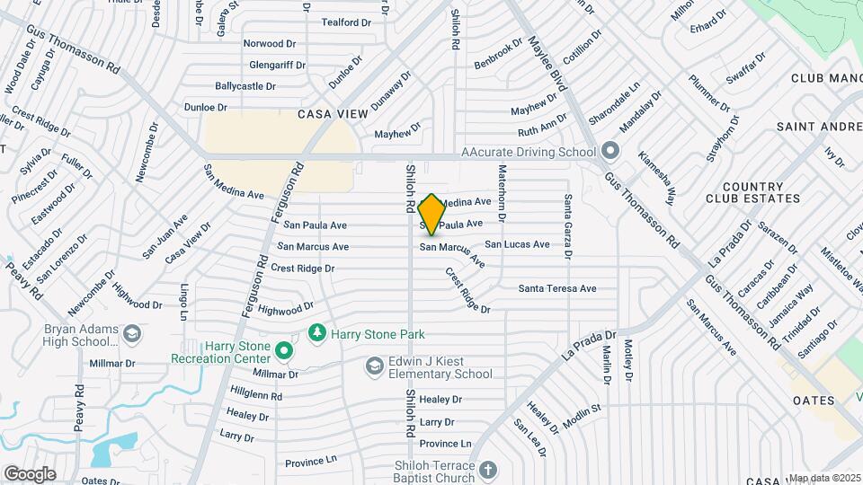 2727 San Marcus Ave Map and Location Details