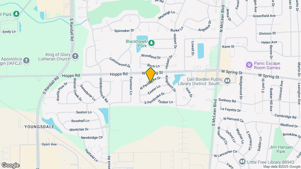 1489 N Pembroke Dr Map and Location Details