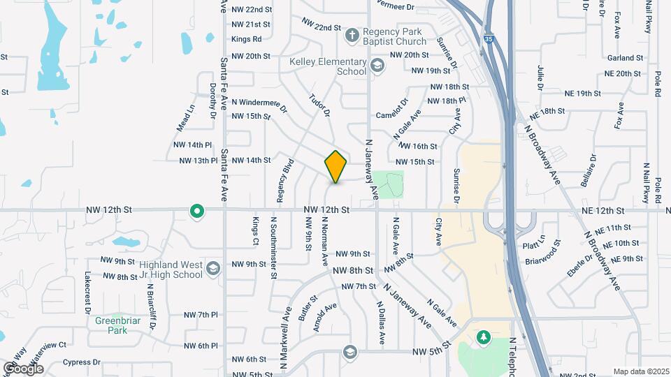 1412 N Norman Ave Mapa y Detalles de la Ubicación