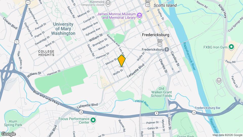 803 Wolfe St Map and Location Details