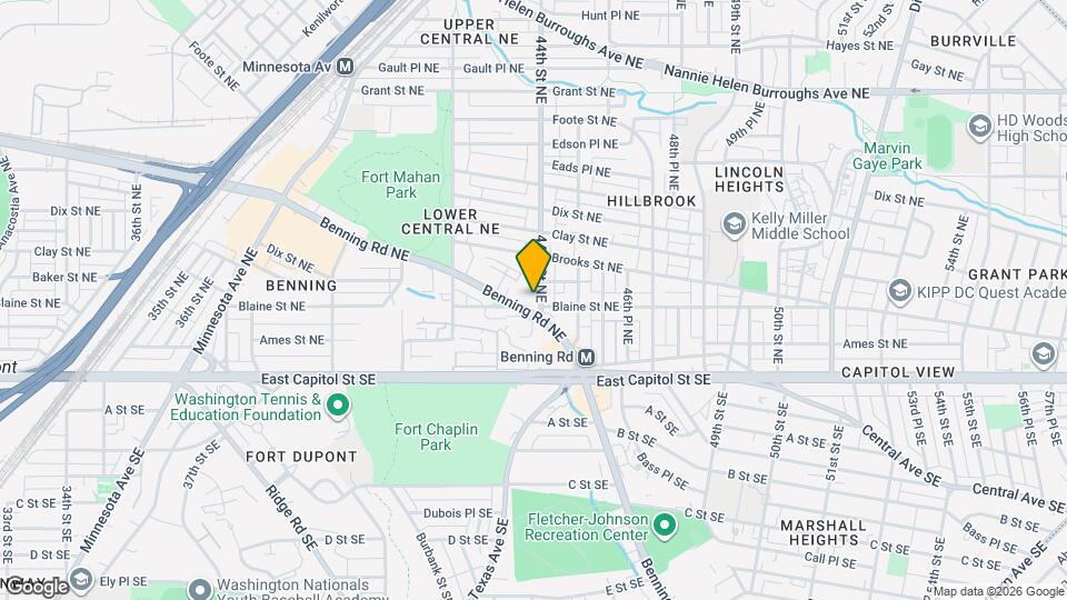 4380 Benning Rd NE Mapa y Detalles de la Ubicación