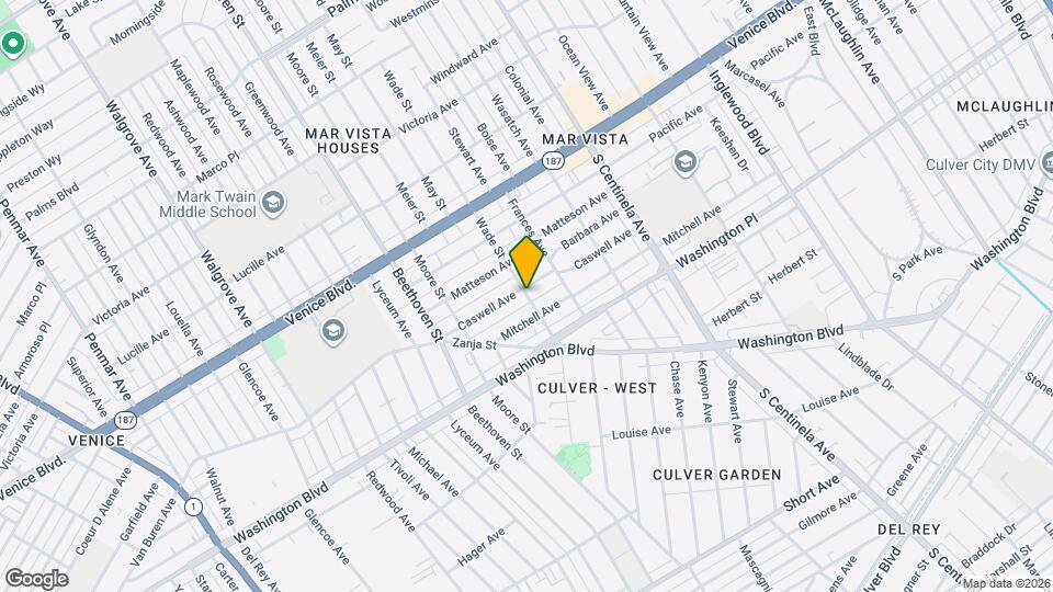 3941 Wade St Map and Location Details