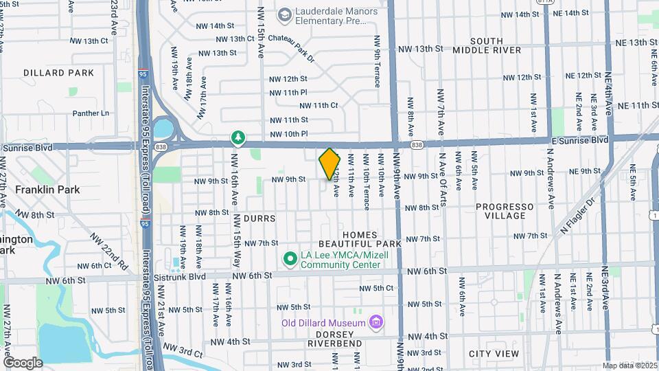 836 NW 12th Ter, Unit 1 Mapa y Detalles de la Ubicación