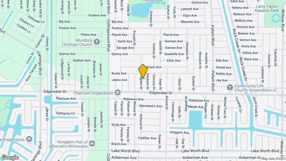 3480 Ogden St Map and Location Details