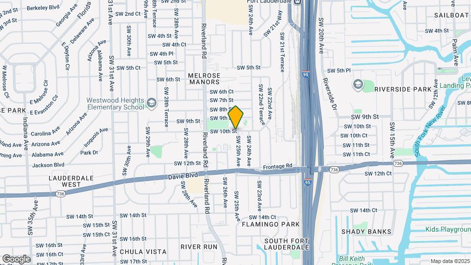 1001 SW 25th Ave Map and Location Details