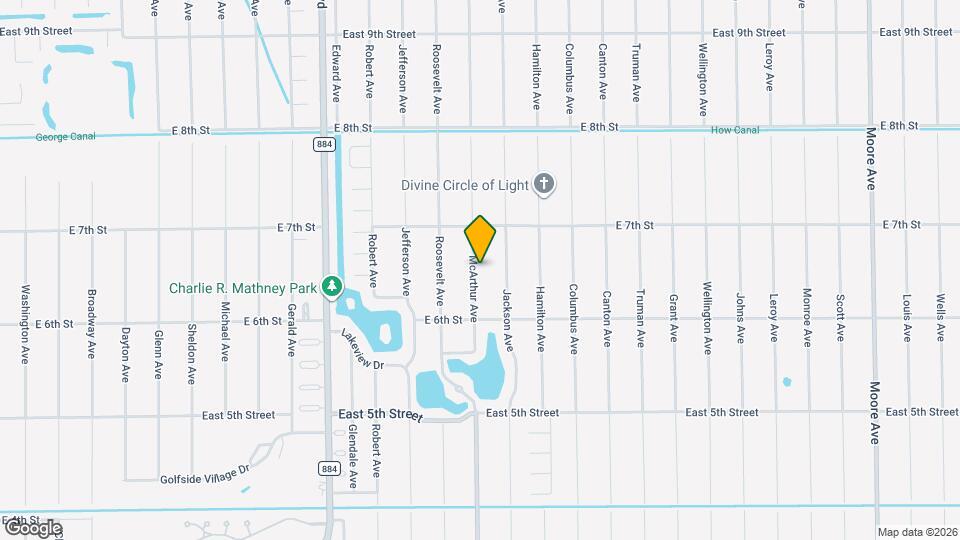 612 McArthur Ave Map and Location Details