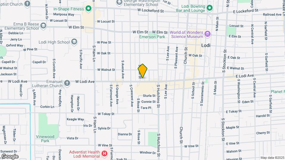 228 S Rose St Mapa y Detalles de la Ubicación
