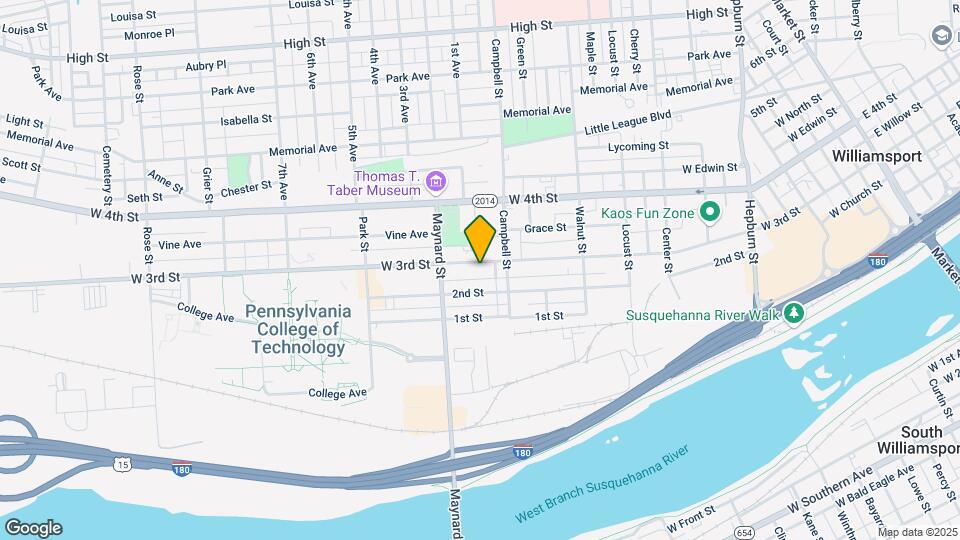 823 W 3rd St Mapa y Detalles de la Ubicación