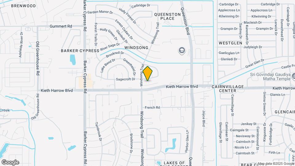 17938 Great Glen Dr Mapa y Detalles de la Ubicación
