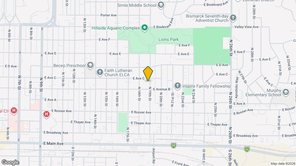 612 N 19th St Map and Location Details