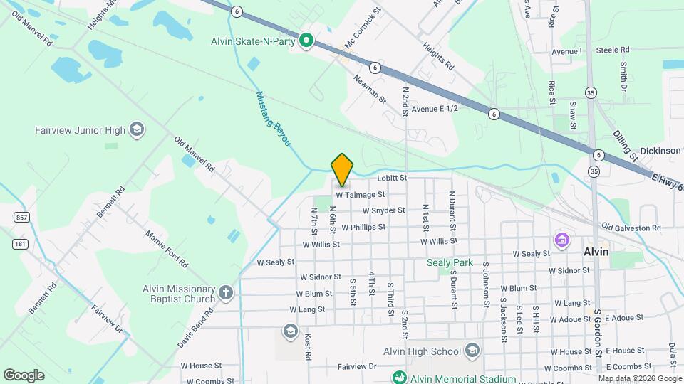 1510 W Talmage St Mapa y Detalles de la Ubicación