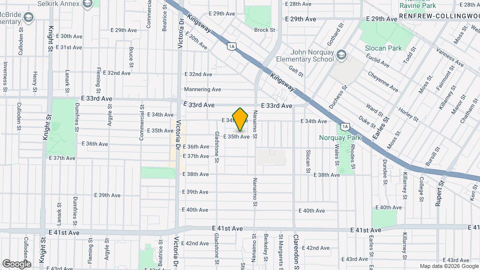 2263 E 35th Ave Map and Location Details