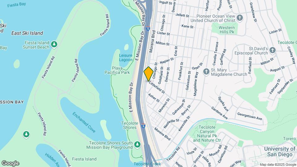 1849-1867 Morena Blvd Map and Location Details