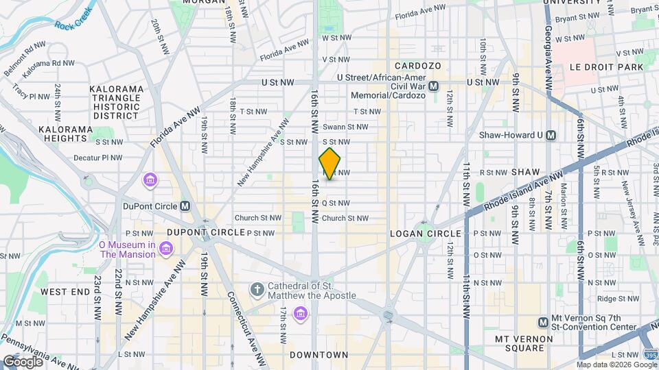1525 Corcoran St NW, Unit SI ID1601863P Mapa y Detalles de la Ubicación