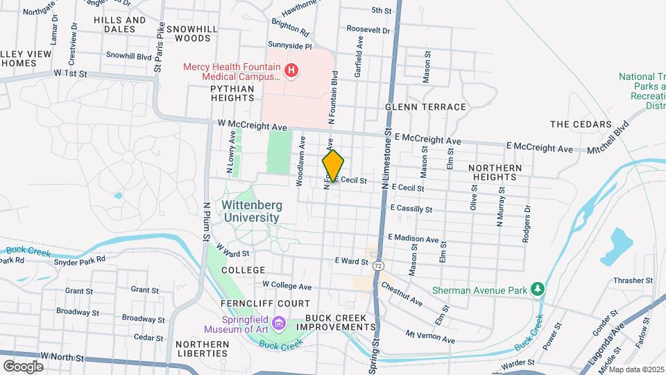 926 N Fountain Blvd Map and Location Details